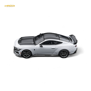 (Pre-Order) DCM Mustang Dark Horse - Crystal White - Titanium Wheels 1:64
