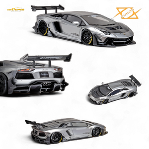 (Pre-Order) 404error Lamborghini Aventador 2.0 Silver 1:64