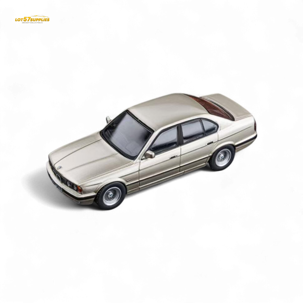 (Pre-Order) DCM BMW E34 5-Series Sedan Cashmere Beagle Gold 1:64
