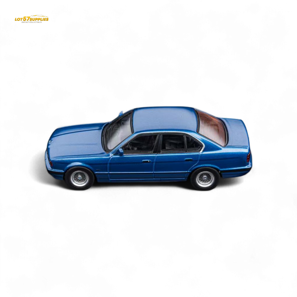 (Pre-Order) DCM BMW E34 5-Series Sedan Avis Metallic Blue 1:64