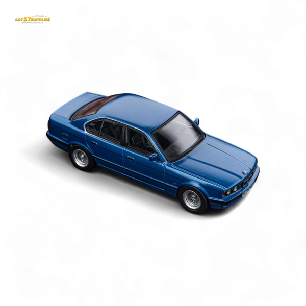 (Pre-Order) DCM BMW E34 5-Series Sedan Avis Metallic Blue 1:64