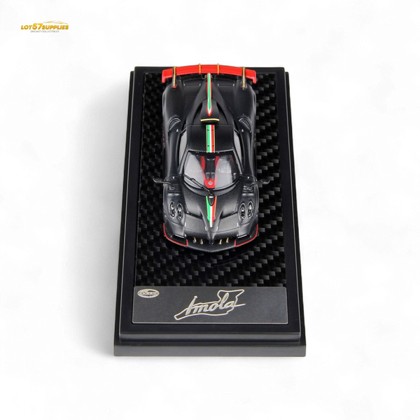 (Pre-Order) LCD Pagani Imola Matte Black Carbon 1:64