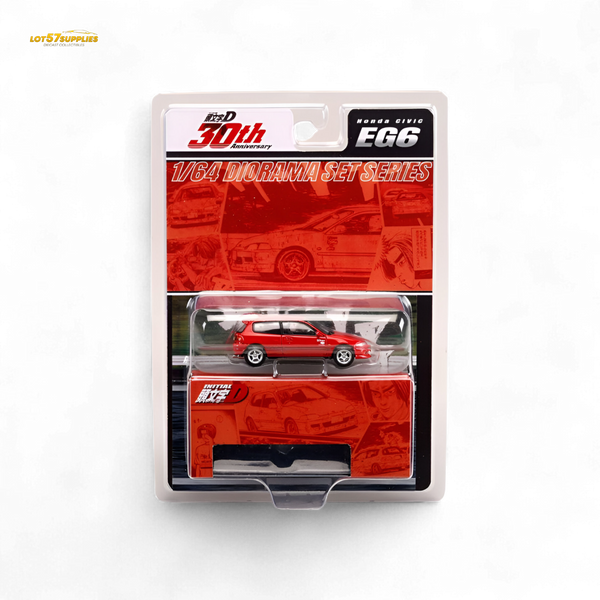 Lot57Supplies Diecast Shop Hobby Japan Honda Civic EG6 Red 1:64