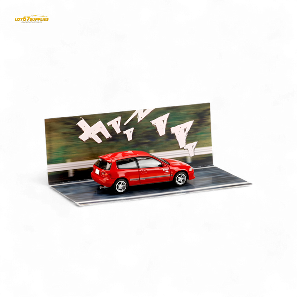 Lot57Supplies Diecast Shop Hobby Japan Honda Civic EG6 Red 1:64