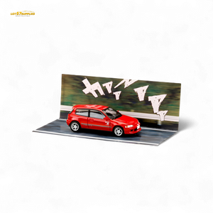 Lot57Supplies Diecast Shop Hobby Japan Honda Civic EG6 Red 1:64