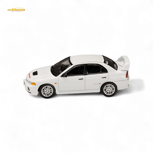 Lot57Supplies Diecast Shop Hobby Japan Mitsubishi Lancer Evolution IV White 1:64