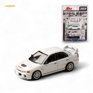 Lot57Supplies Diecast Shop Hobby Japan Mitsubishi Lancer Evolution IV White 1:64