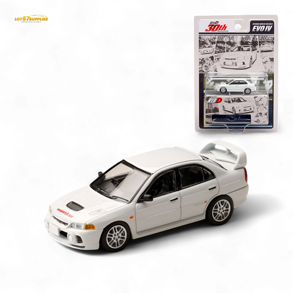 Lot57Supplies Diecast Shop Hobby Japan Mitsubishi Lancer Evolution IV White 1:64