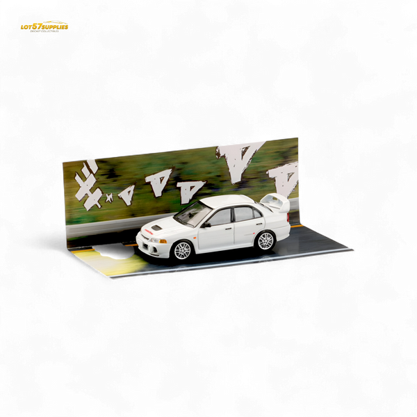 Lot57Supplies Diecast Shop Hobby Japan Mitsubishi Lancer Evolution IV White 1:64