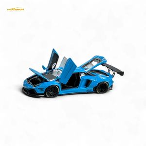 (Pre-Order) Pgm Lamborghini LP700-4 BB Blue 1:64