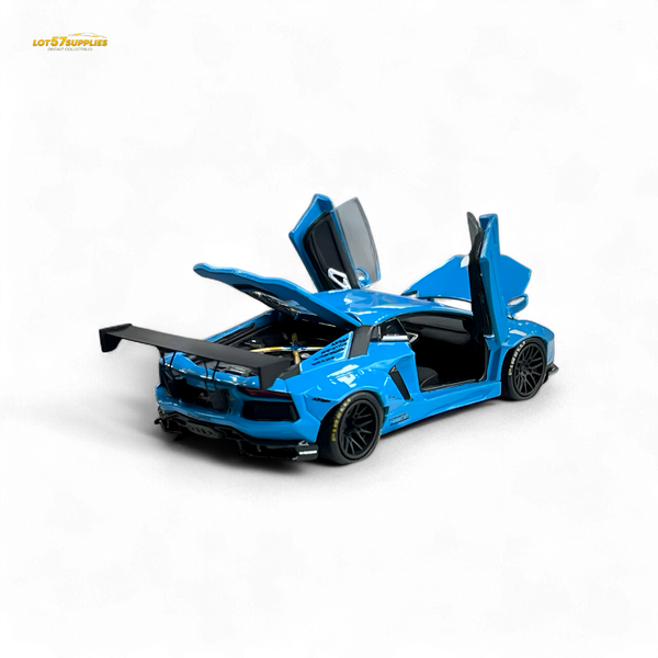 (Pre-Order) Pgm Lamborghini LP700-4 BB Blue 1:64