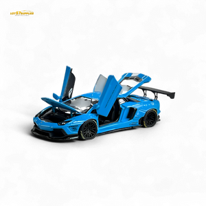 (Pre-Order) Pgm Lamborghini LP700-4 - BB Blue Luxury Version 1:64