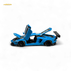 (Pre-Order) Pgm Lamborghini LP700-4 - BB Blue Luxury Version 1:64