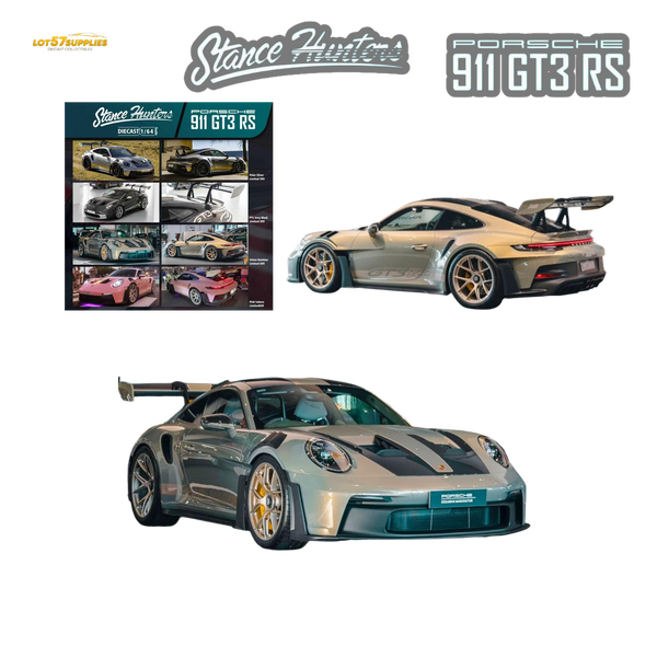 (Pre-Order) Stance Hunters Porsche 911 GT3 RS 992 Urban Bamboo 1:64