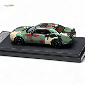 (Pre-Order) Stance Hunters Dodge Challenger SRT Hellcat Army Green 1:64
