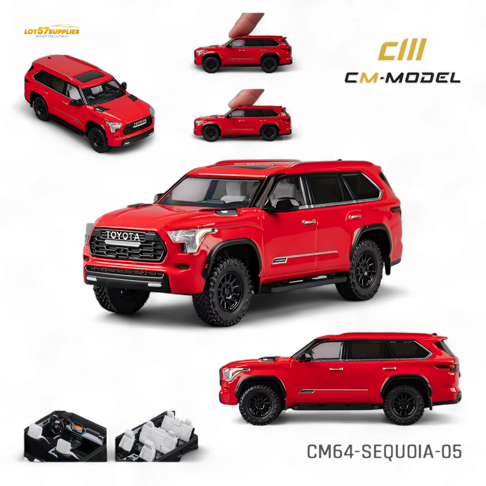 (Pre-Order) CM Model Toyota Sequoia Red 1:64