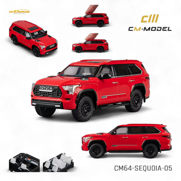 (Pre-Order) CM Model Toyota Sequoia Red 1:64