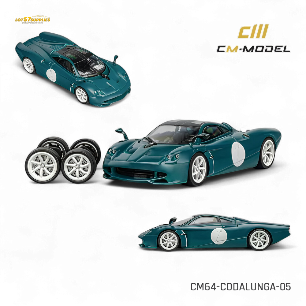 (Pre-Order) CM Model Pagani Codalunga Green 1:64