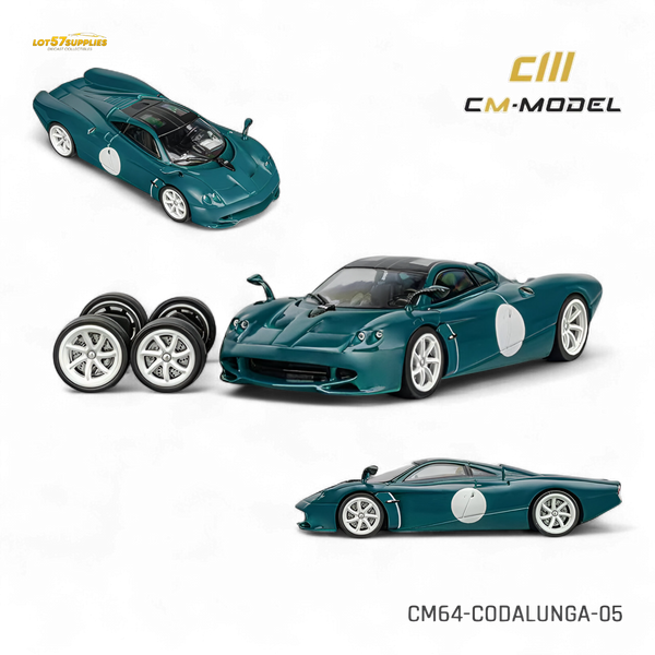 (Pre-Order) CM Model Pagani Codalunga Green 1:64