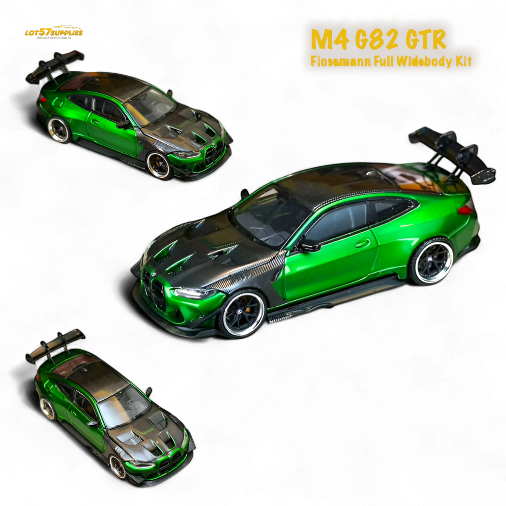 (Pre-Order) SW BMW M4 GTR Widebody Kit Gem Green 1:64