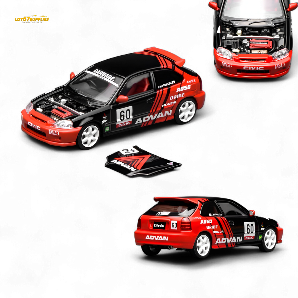 (Pre-Order) Motorhelix Honda Civic Type R EK9 Advan Livery 1:64