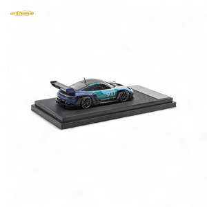 (Pre-Order) HKM Porsche 911 GT3 R Rennsport Blue-White 1:64