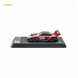 (Pre-Order) HKM Porsche 911 GT3 R Rennsport Red-White 1:64