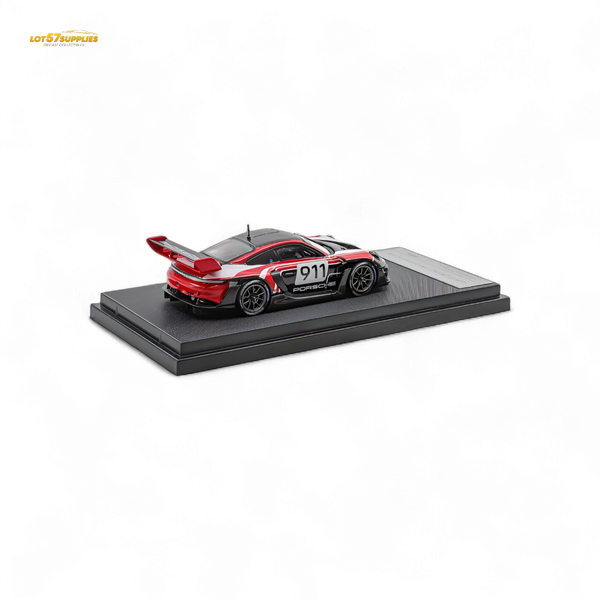 (Pre-Order) HKM Porsche 911 GT3 R Rennsport Red-White 1:64