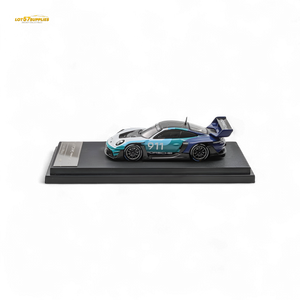 (Pre-Order) HKM Porsche 911 GT3 R Rennsport Blue-White 1:64