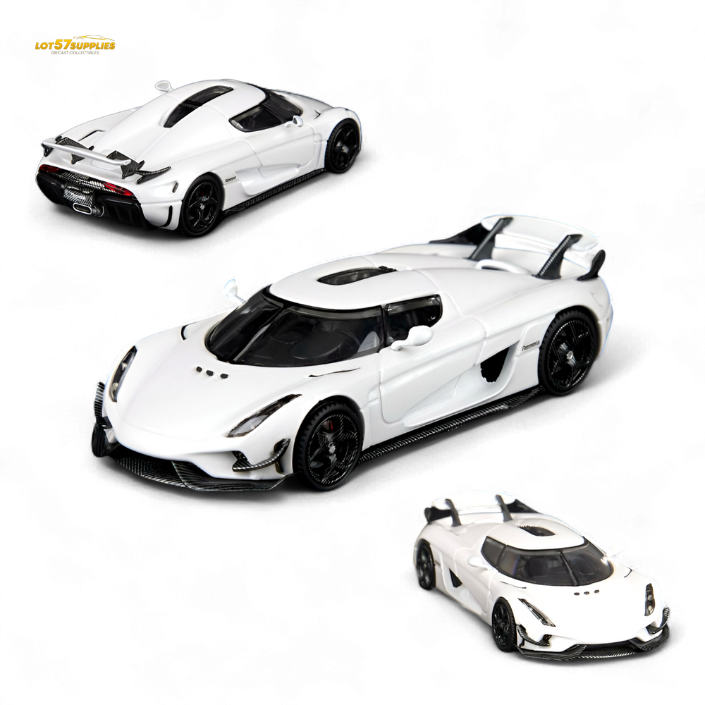 (Pre-Order) SC Art Koenigsegg Regera Pearl White 1:64