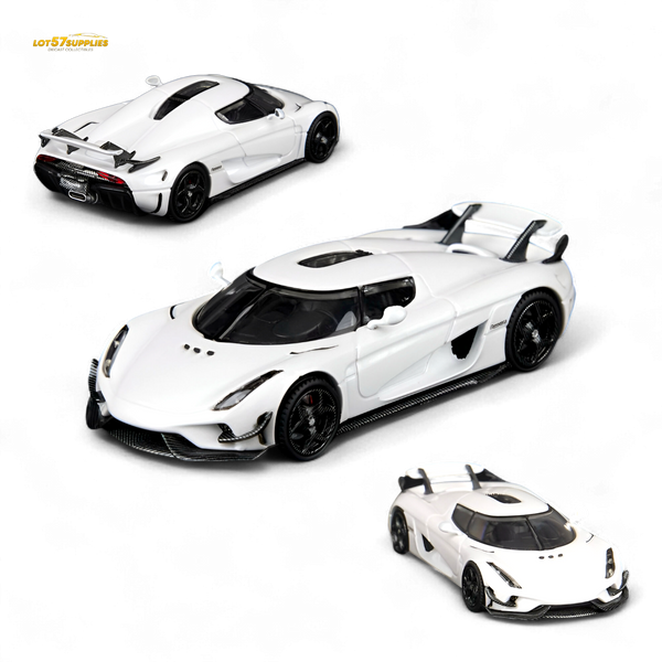 (Pre-Order) SC Art Koenigsegg Regera Pearl White 1:64