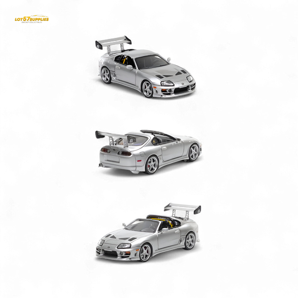 (Pre-Order) Fast Speed Supra Targa - Silver 1:64