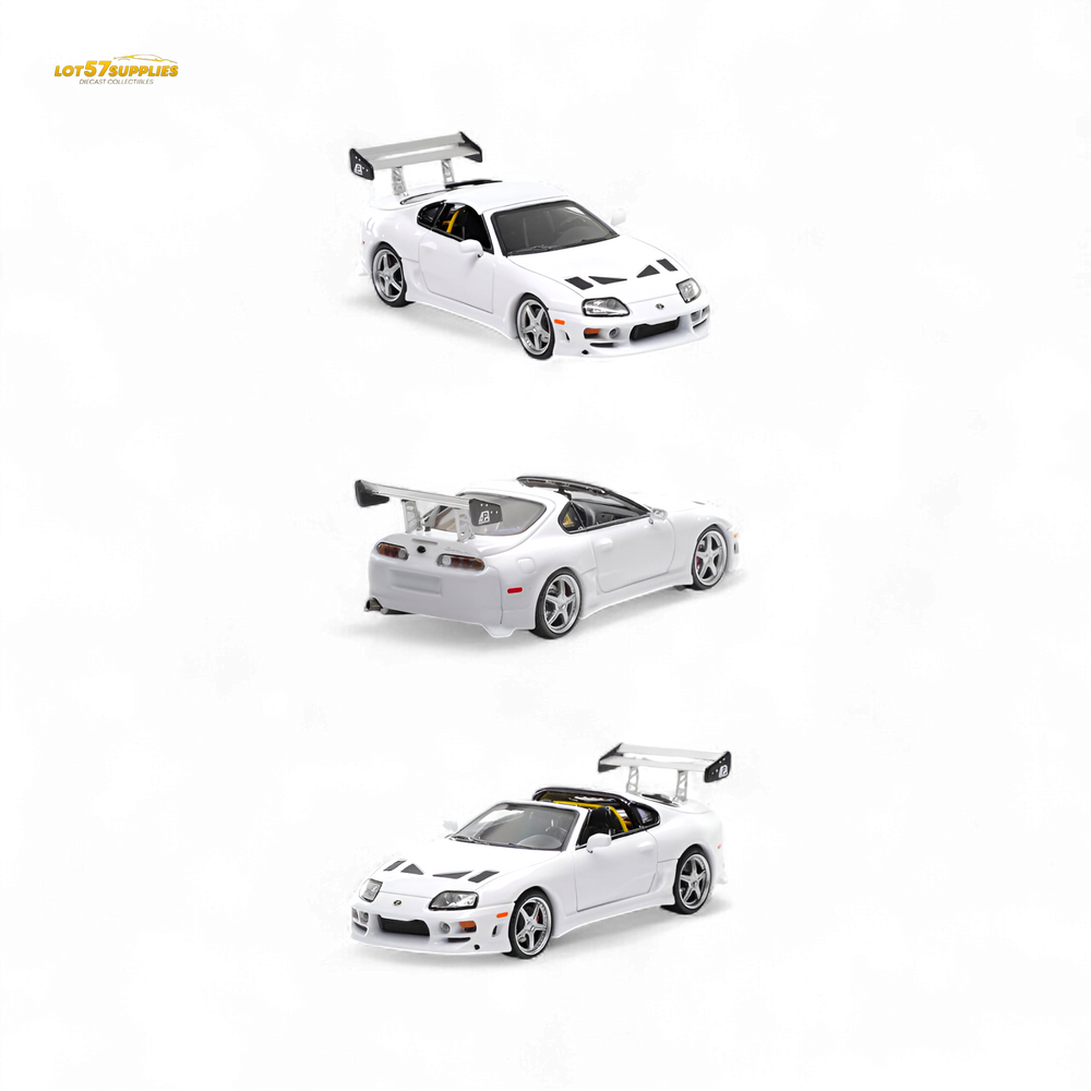 (Pre-Order) Fast Speed Supra Targa White 1:64