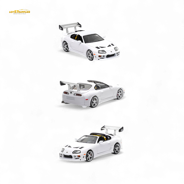 (Pre-Order) Fast Speed Supra Targa White 1:64