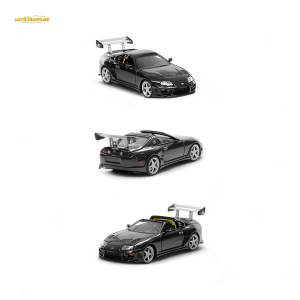 (Pre-Order) Fast Speed Supra Targa Black 1:64