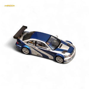 (Pre-Order) Ghost Player BMW E46 M3 GTR Silver Blue 1:64