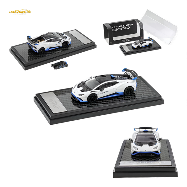 (Pre-Order) LCD Lamborghini Huracan STO White 1:64