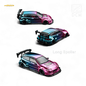 DCM Kevmannz 1996 EG6 Hatchback Wide Body - Dazzling Colorful Long Spoiler 1:64