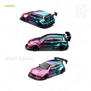 DCM Kevmannz 1996 EG6 Hatchback Wide Body - Dazzling Colorful Short Spoiler 1:64