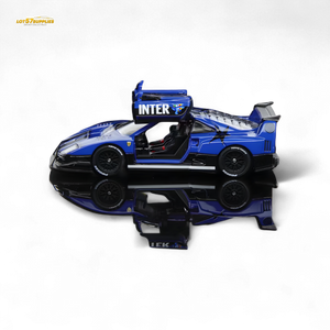 Demon King Auto F40 LB-Works Wide-Body Gull Wing Gate Modified - Inter Milan Livery 1:64