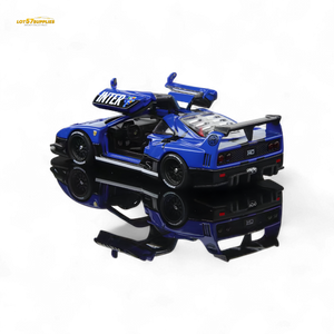 Demon King Auto F40 LB-Works Wide-Body Gull Wing Gate Modified - Inter Milan Livery 1:64