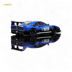 Demon King Auto F40 LB-Works Wide-Body Gull Wing Gate Modified - Inter Milan Livery 1:64