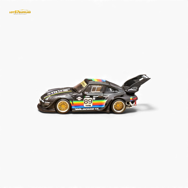 (Pre-Order) Street Weapon RWB 993 Matte Black Apple Livery 1:64