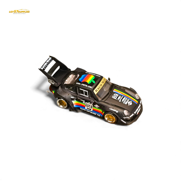 (Pre-Order) Street Weapon RWB 993 Matte Black Apple Livery 1:64