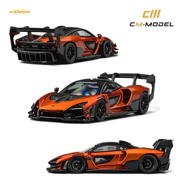 (Pre-Order) CM Model McLaren Senna GTR Volcano Orange 1:64