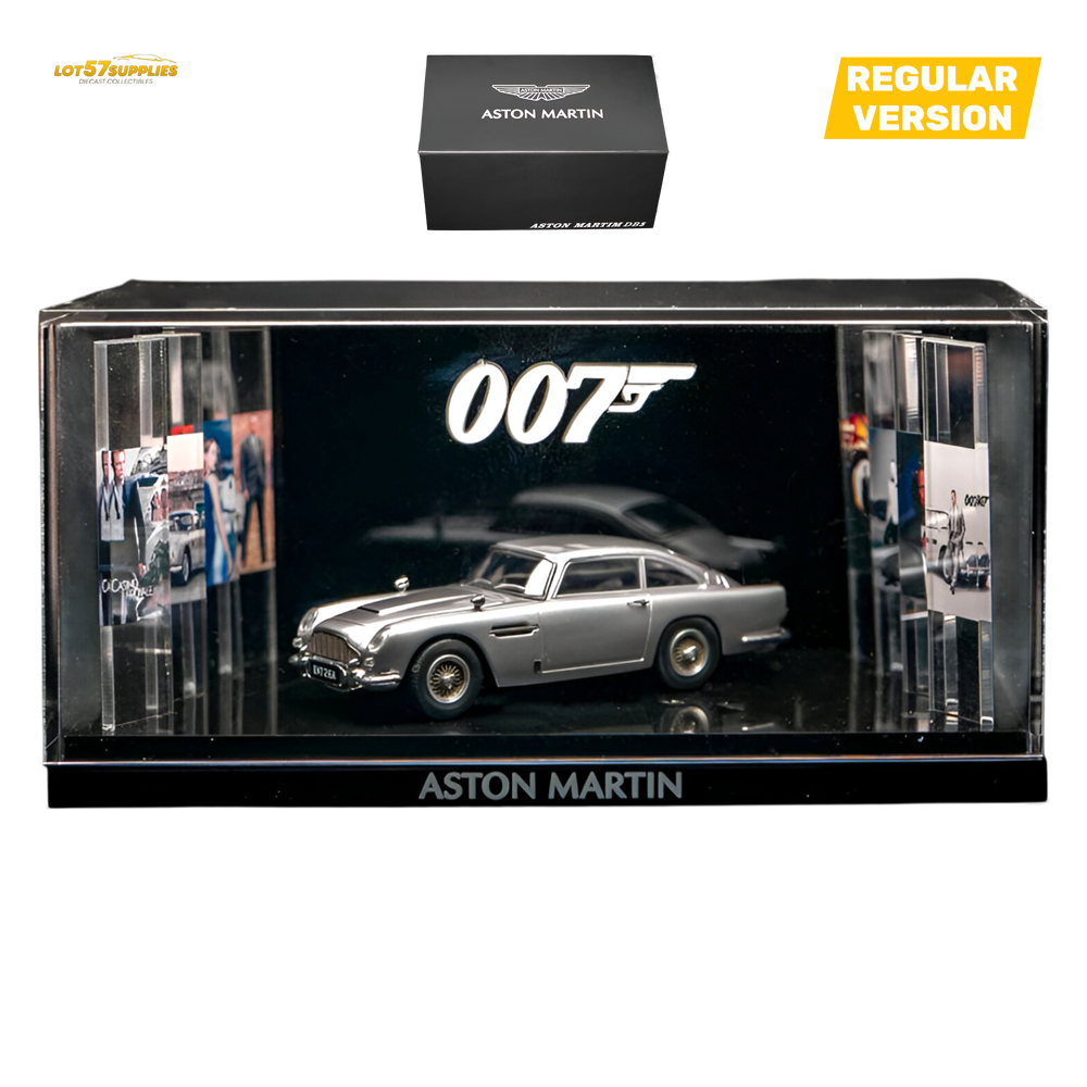 (Pre-Order) Aston Martin DB5 High Gloss Silver 1:64