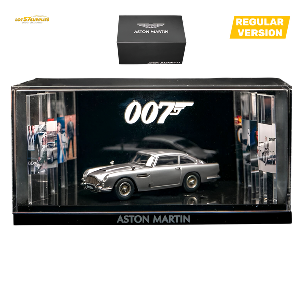 (Pre-Order) Aston Martin DB5 High Gloss Silver 1:64