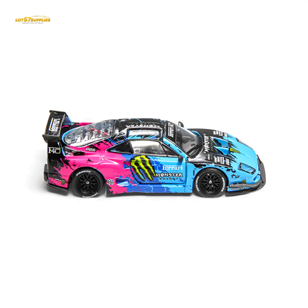 (Pre-Order) Demon King Auto F40 LB-Works Monster Livery 1:64