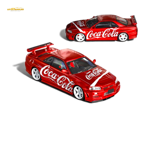 (Pre-Order) Fuji Nissan Skyline R34 GT-R Nismo Z-Tune Coca Cola 1:64