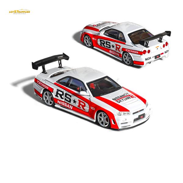 (Pre-Order) Fuji Skyline R34 GT-R Nismo Z-Tune White 1:64